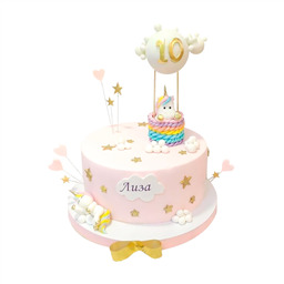 Торт Единорог на воздушном шаре