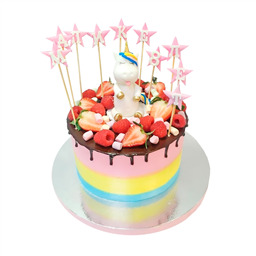 Торт Клубничный единорог