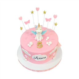 Торт Розовый единорожик