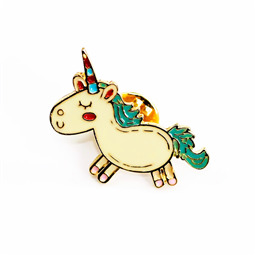 Значок железный   Хаврошка единорожка