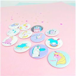 Значок круглый   Icon unicorn  