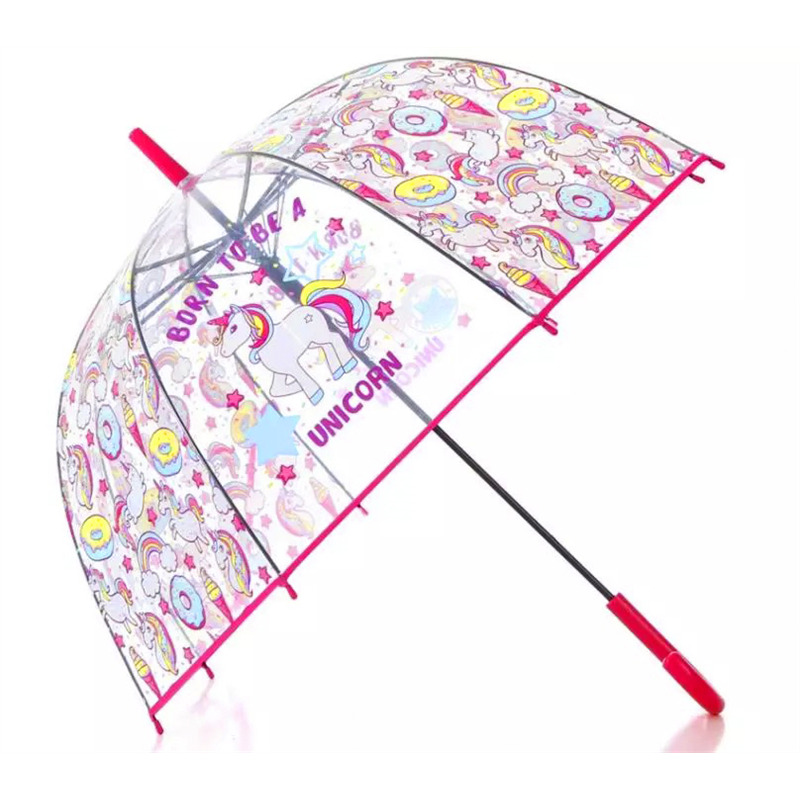 Зонтик прозрачный Рождена быть единорогом