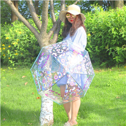 Зонтик прозрачный Рождена быть единорогом