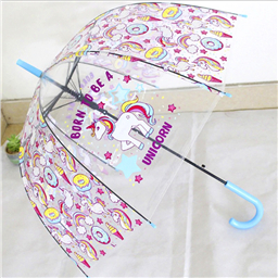 Зонтик прозрачный Рождена быть единорогом