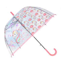 Зонтик прозрачный Успокойся и будь единорогом!