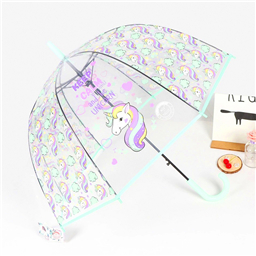 Зонтик прозрачный Успокойся и будь единорогом!