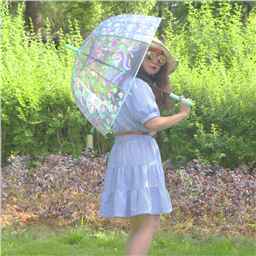 Зонтик прозрачный Успокойся и будь единорогом!