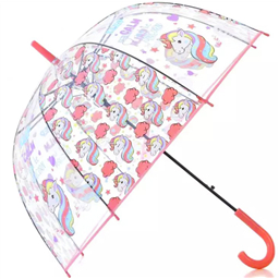 Зонтик прозрачный Успокойся и будь единорогом!